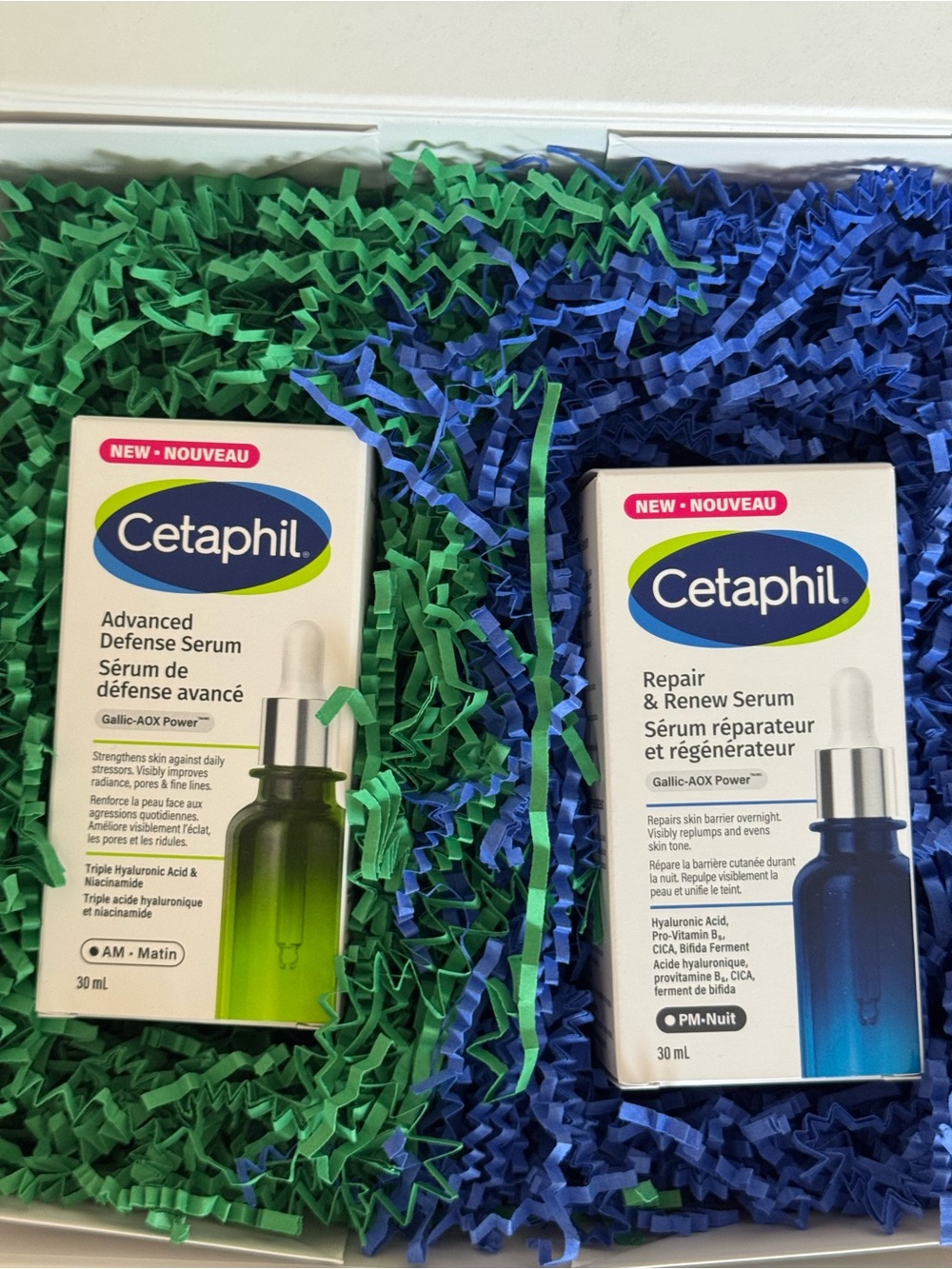 Cetaphil Advanced Defense & Repair Renew Serums - AM and PM